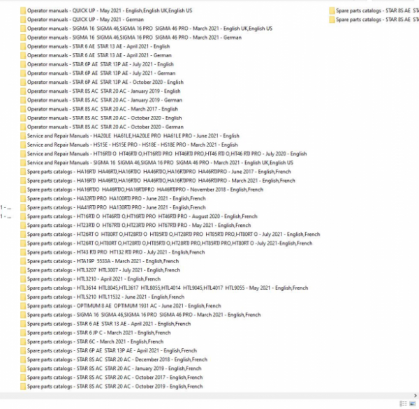 Haulotte Work Platforms PDF 31GB Updated 2022 Service Manual Maintenance Operation Manual Spare Parts Catalog DVD 3