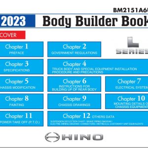 Hino Body Builder Book 2022 L SERIES S SERIES XL SERIES 1