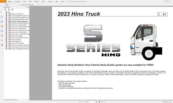 Hino Body Builder Book 2022 L SERIES S SERIES XL SERIES 2