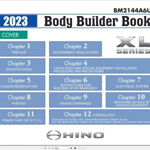 Hino Body Builder Book 2022 L SERIES S SERIES XL SERIES 3 1