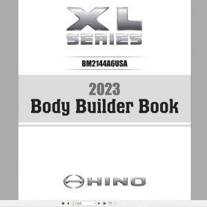 Hino Body Builder Book 2022 L SERIES S SERIES XL SERIES 4