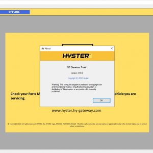 Hyster PC Service Tool v4.99.8 04.2022 Diagnostic Software DVD 2 1
