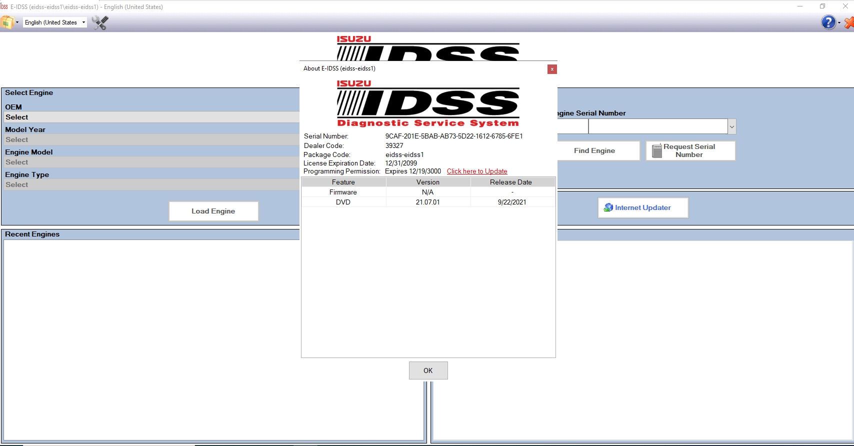 Isuzu G IDSS 03.2022 E IDSS 02.2022 Diagnostic Service System Release Full Diagnostic Software 2