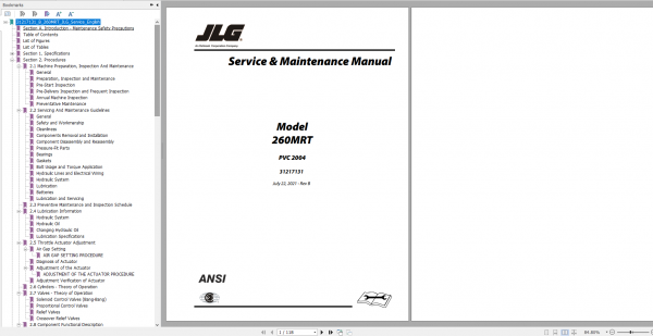JLG Elevated Work Pflatform 45GB PDF Operators Service and Part Manuals 2022 Full DVD 4