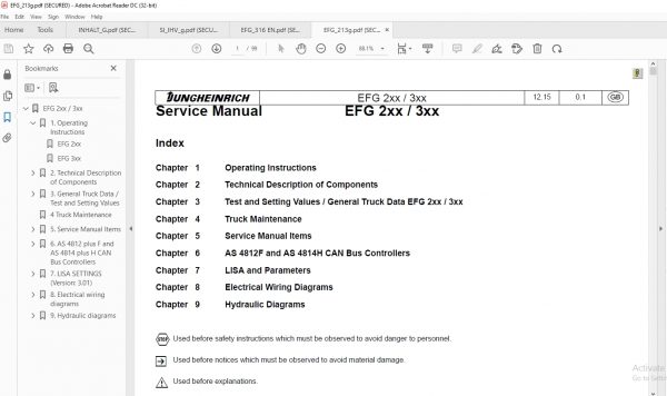 JUNGHEINRICH ForkLift v4.36 JETI SH 436 Update EN08 DE08 04.2022 Service Information DVD 7
