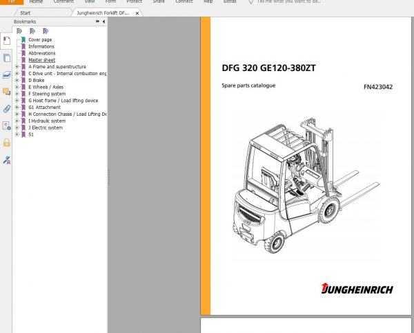 Jungheinrich Forklift 14.0 GB PDF Spare Parts Catalog EN DVD 04 3