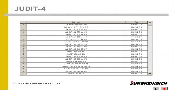 Jungheinrich JETI Judit ForkLift v4.36 006 04.2022 Full Diagnostic Software 8