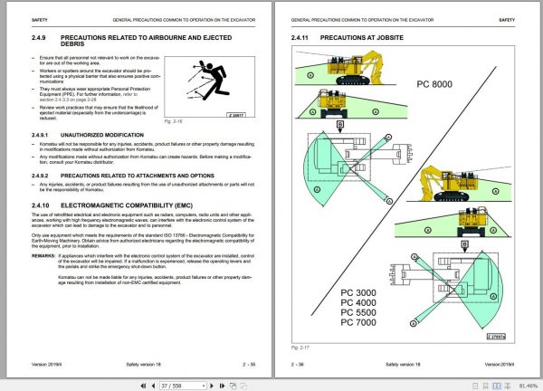 Komatsu Mining Excavator 2.59 GB PDF Updated 2022 Shop Manuals Operator Maintenance Manual 4
