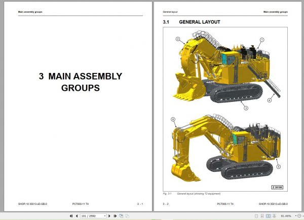 Komatsu Mining Excavator 2.59 GB PDF Updated 2022 Shop Manuals Operator Maintenance Manual 6