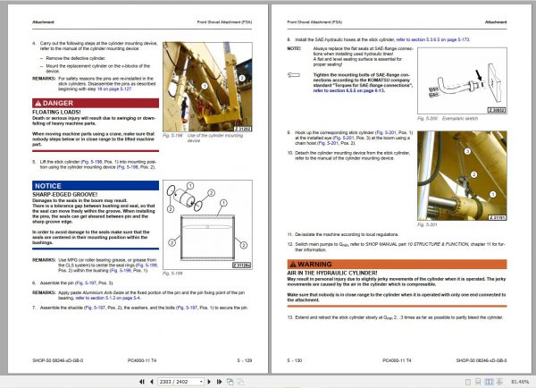 Komatsu Mining Excavator 2.59 GB PDF Updated 2022 Shop Manuals Operator Maintenance Manual 9