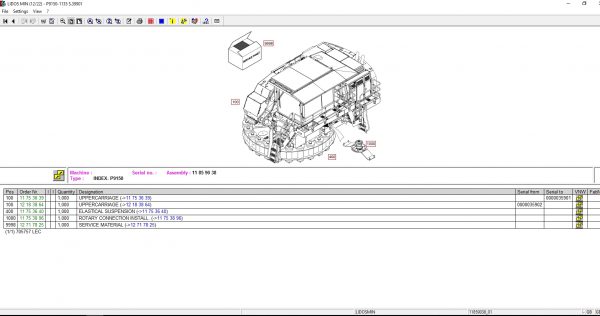 Liebherr Lidos Offline 04.2022 Mining Truck Excavator EPC Parts Catalog Service Documentation DVD Vmware 2