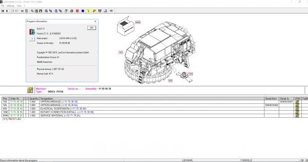 Liebherr Lidos Offline 04.2022 Mining Truck Excavator EPC Parts Catalog Service Documentation DVD Vmware 4