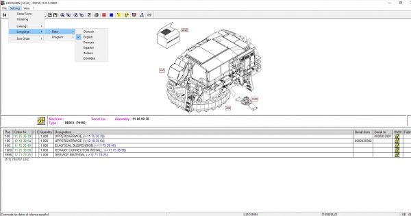 Liebherr Lidos Offline 04.2022 Mining Truck Excavator EPC Parts Catalog Service Documentation DVD Vmware 5