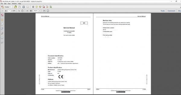 Liebherr Lidos Offline 04.2022 Mining Truck Excavator EPC Parts Catalog Service Documentation DVD Vmware 7