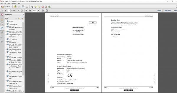 Liebherr Lidos Offline 04.2022 Mining Truck Excavator EPC Parts Catalog Service Documentation DVD Vmware 9