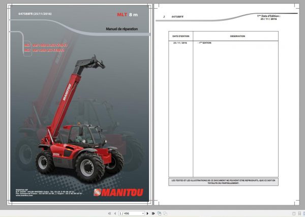 Manitou Machinery 13.8 GB PDF 2022 FR French Language Service Manuals Repair Manual DVD FR 11