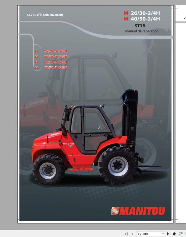 Manitou Machinery 13.8 GB PDF 2022 FR French Language Service Manuals Repair Manual DVD FR 6