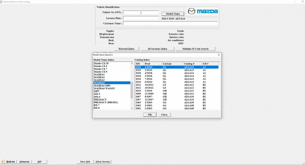 Mazda Europe EPC 02.2020 Spare Parts Catalog DVD 3