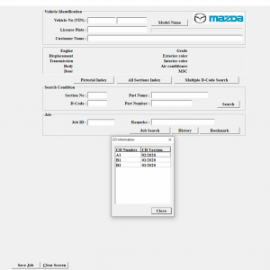 Mazda Europe EPC 02.2020 Spare Parts Catalog DVD 7