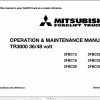 Mitsubishi Forklift 2FBC15 2FBC30 Operation Maintenance Service Manual EN 1