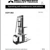 Mitsubishi Forklift EOP15N3 2016 Operation Maintenance Manual EN 1
