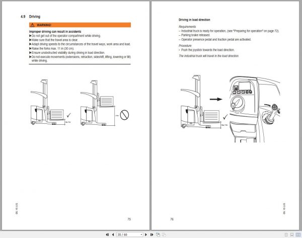 Mitsubishi Forklift ESR15N2 ESR18N2 Operation Maintenance Manual EN 2