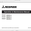 Mitsubishi Forklift FB16KT FB18KT FB20KT Operation Maintenance Service Manual EN 1