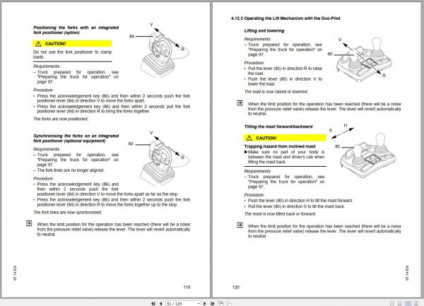 Mitsubishi Forklift FB40C 2 FB50S 2 Operation Maintenance Instructions EN 2