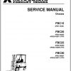 Mitsubishi Forklift FBC15 FBC20 FBC20FW FBC25 Service Manual EN 2