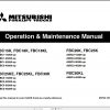 Mitsubishi Forklift FBC15K FBC18KL FBC25KL Operation Maintenance Service Manual EN 2