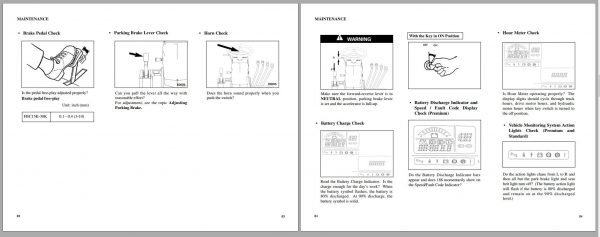Mitsubishi Forklift FBC15K FBC18KL FBC25KL Operation Maintenance Service Manual EN 3