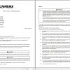 Mitsubishi Forklift FBC23N Schematic Operation Maintenance Service Manual EN 1