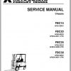 Mitsubishi Forklift FBC25 FBC30 Service Manual EN 2