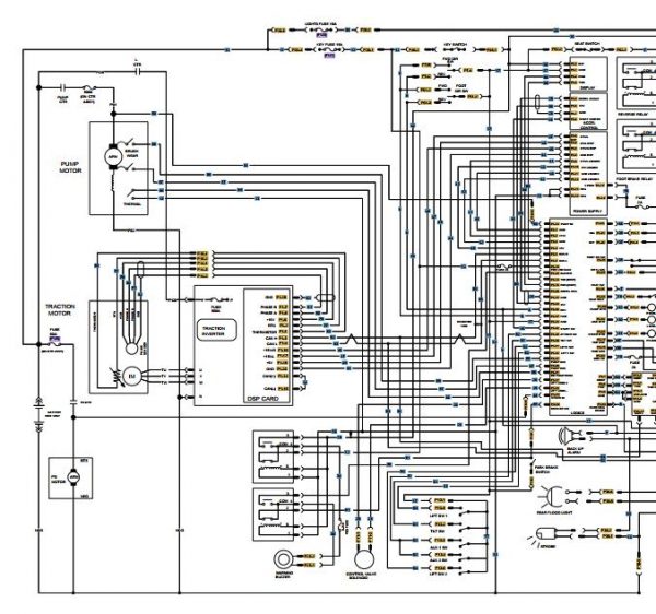 Mitsubishi Forklift FBC25LN Schematic EN 1