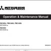 Mitsubishi Forklift FBC55N Schematic Operation Maintenance Service Manual EN 1