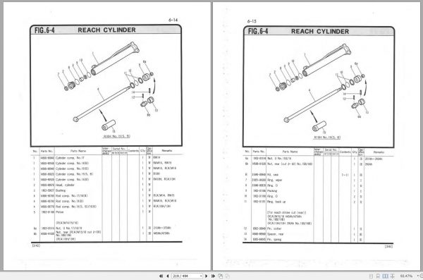 Mitsubishi Forklift FBR10H Spare Parts Catalog EN 2