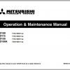 Mitsubishi Forklift FD115 FD135 Schematic Operation Maintenance Service Manual EN 1