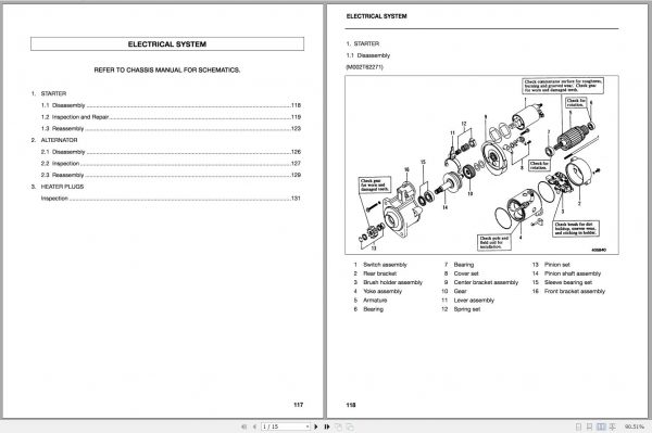Mitsubishi Forklift FD18 Service Manual EN 2