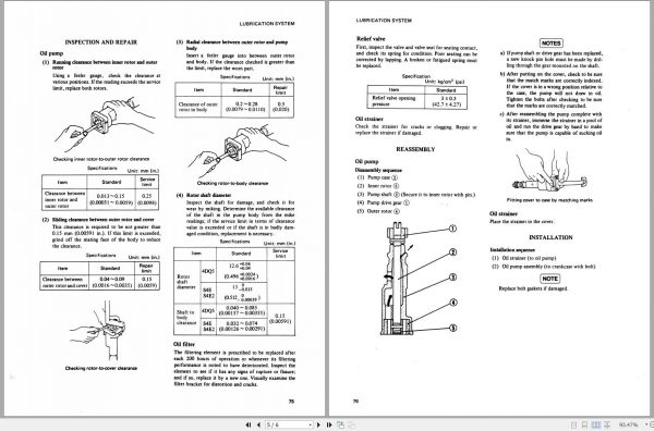 Mitsubishi Forklift FD20 Operation Maintenance Service Manual EN 3