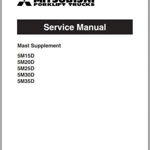 Mitsubishi Forklift FD20NT Service Manual EN 1