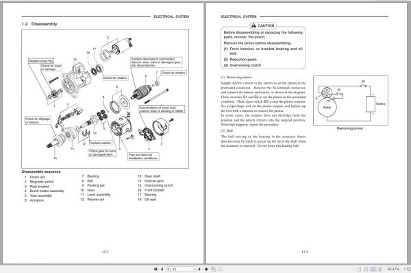 Mitsubishi Forklift FD25NT Service Manual EN 2