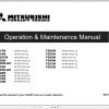 Mitsubishi Forklift FD30N Operation Maintenance Service Manual EN ES 2