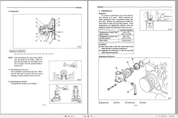 Mitsubishi Forklift FD35 Operation Maintenance Service Manual EN 3