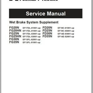 Mitsubishi Forklift FD35AN Service Manual EN 1