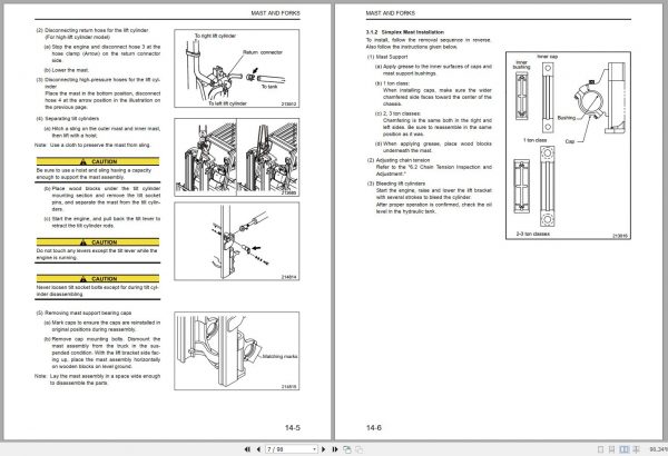 Mitsubishi Forklift FD35AN Service Manual EN 2