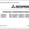 Mitsubishi Forklift FD40 Operation Maintenance Service Manual EN 1