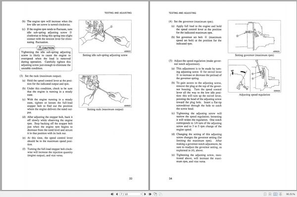 Mitsubishi Forklift FD40 Operation Maintenance Service Manual EN 3
