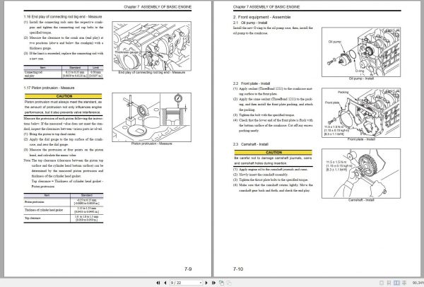 Mitsubishi Forklift FD40N FD45N Schematic Operation Maintenance Service Manual EN 3