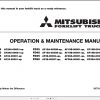 Mitsubishi Forklift FD45 Operation Maintenance Service Manual EN 1