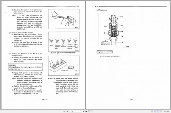 Mitsubishi Forklift FD45 Operation Maintenance Service Manual EN 3